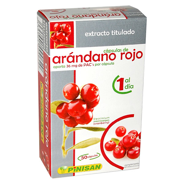 EXTRACTO TTULADO  de Arndano rojo (30 cpsulas)